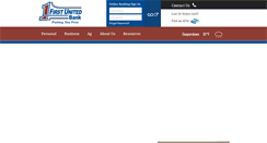 Desktop Screenshot of firstunitedonline.com